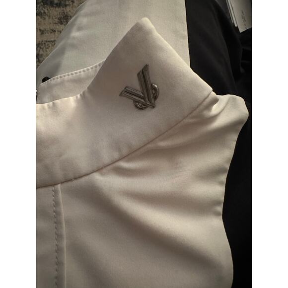 Nevermindall color block mock neck top -med - Picture 4 of 4